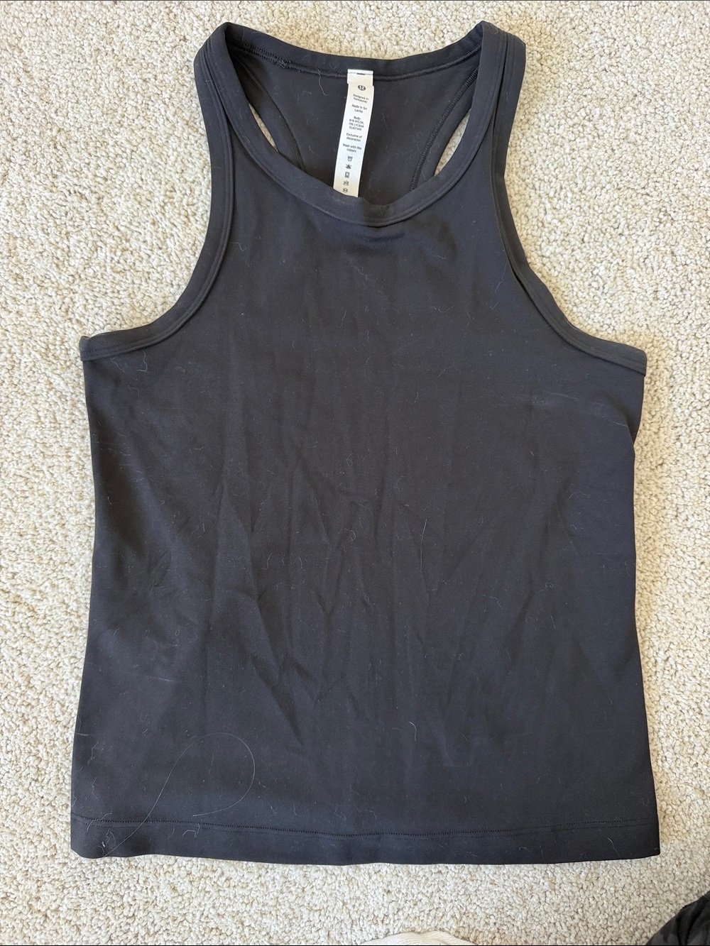 Black lululemon Racerback Tank Top